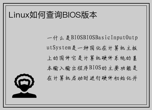 Linux如何查询BIOS版本